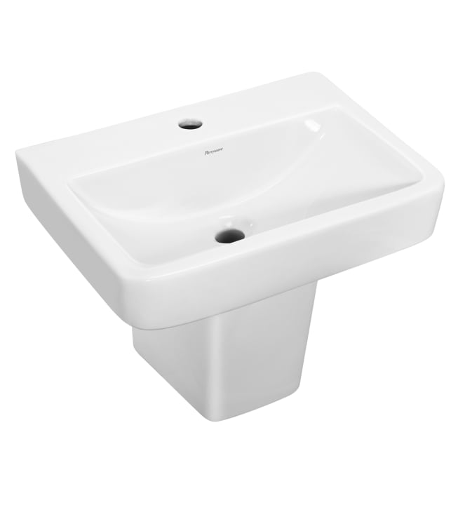 PARRYWARE SUTRA WASH BASIN WITH HALF PEDESTAL